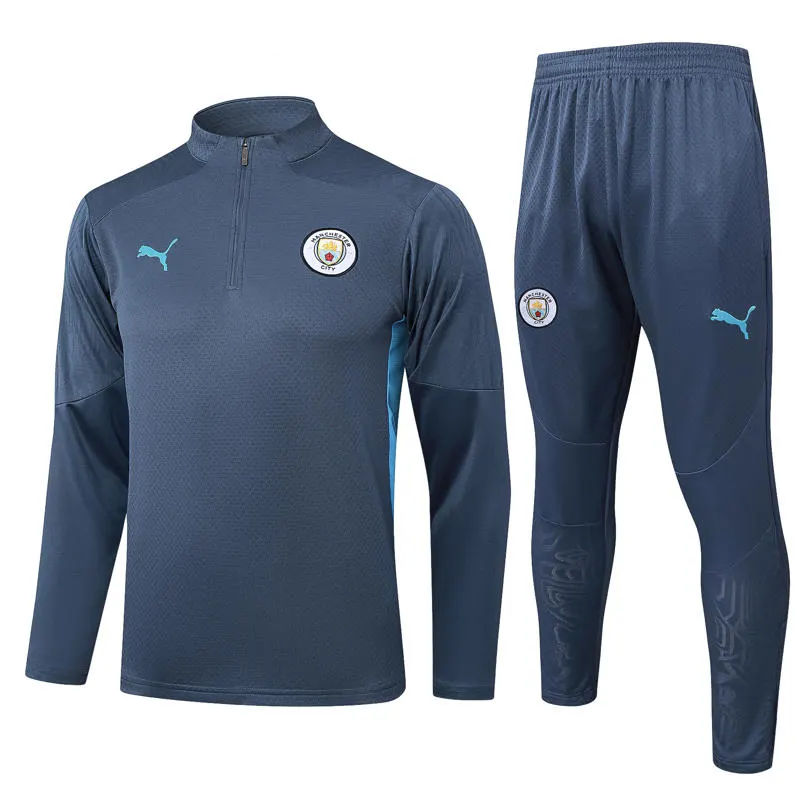 Conjunto Treino Manchester City Cinza 25/26