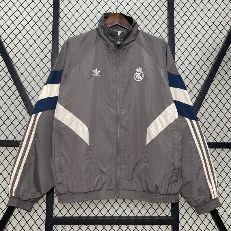 Corta Vento Real Madrid Cinza 24/25