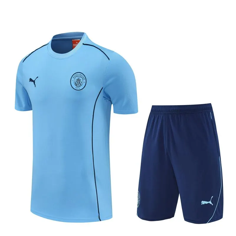 Kit Treino Manchester City Azul 25/26