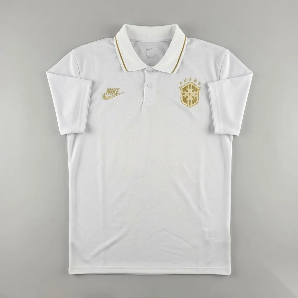 Brasil Polo Branca Torcedor