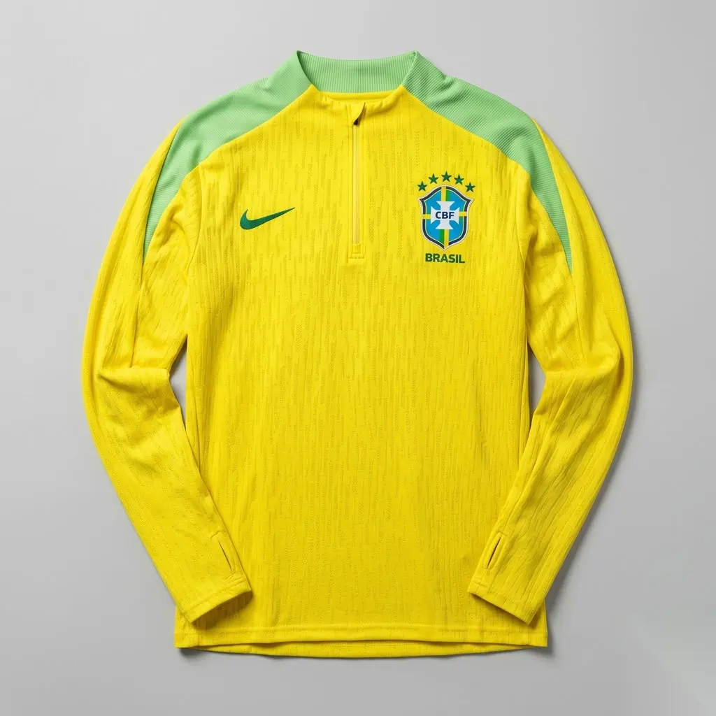 Jaqueta Treino Brasil Amarelo 25/26