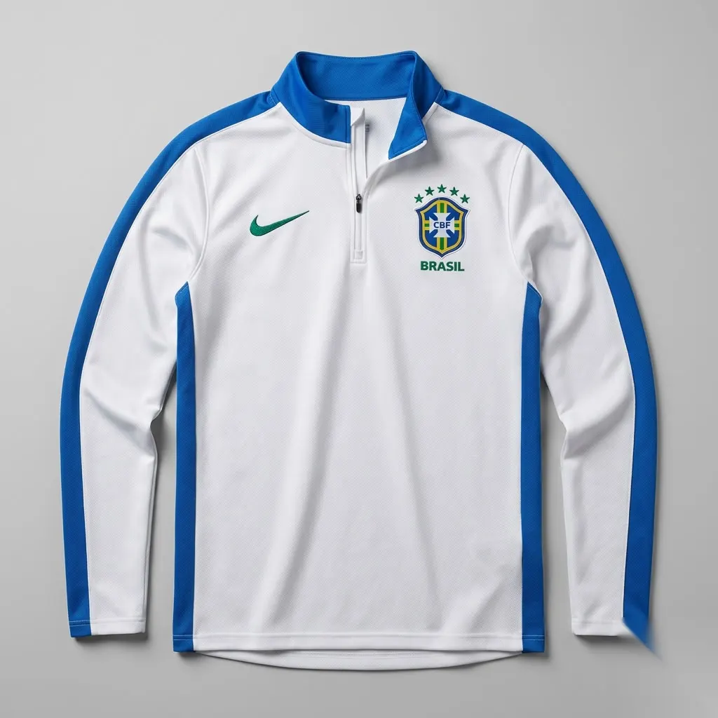 Jaqueta Treino Brasil Branco 25/26