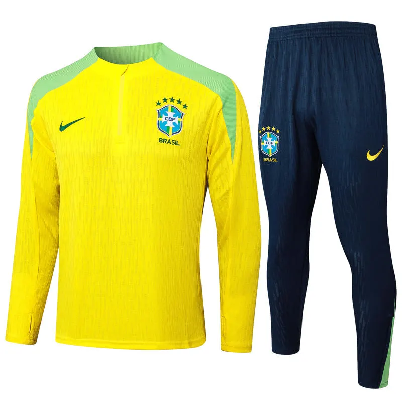 Conjunto Treino Brasil Amarelo 25/26
