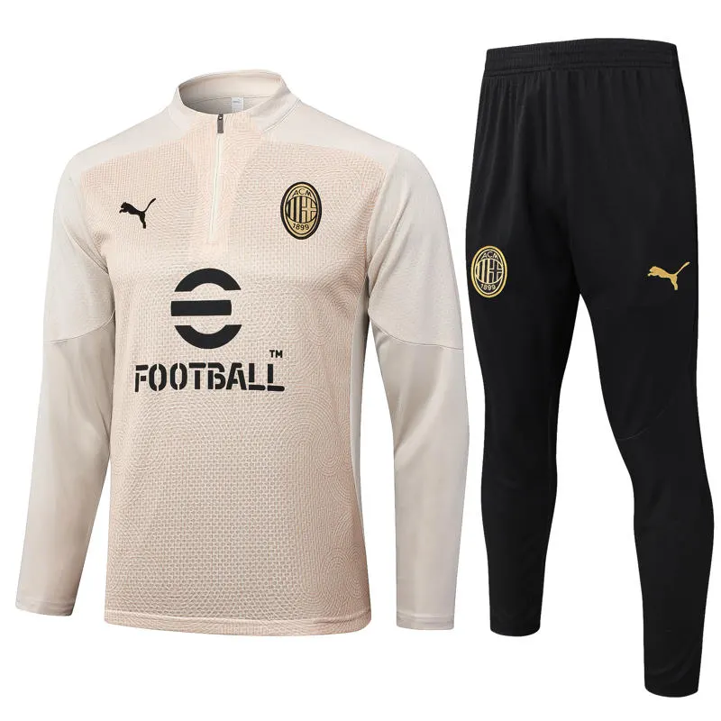 Conjunto Treino Milan Bege 25/26