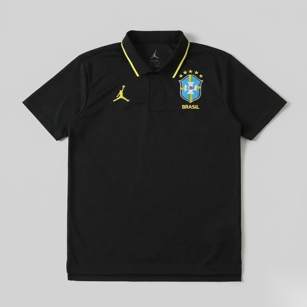 Polo Brasil Preta 26/27 Torcedor
