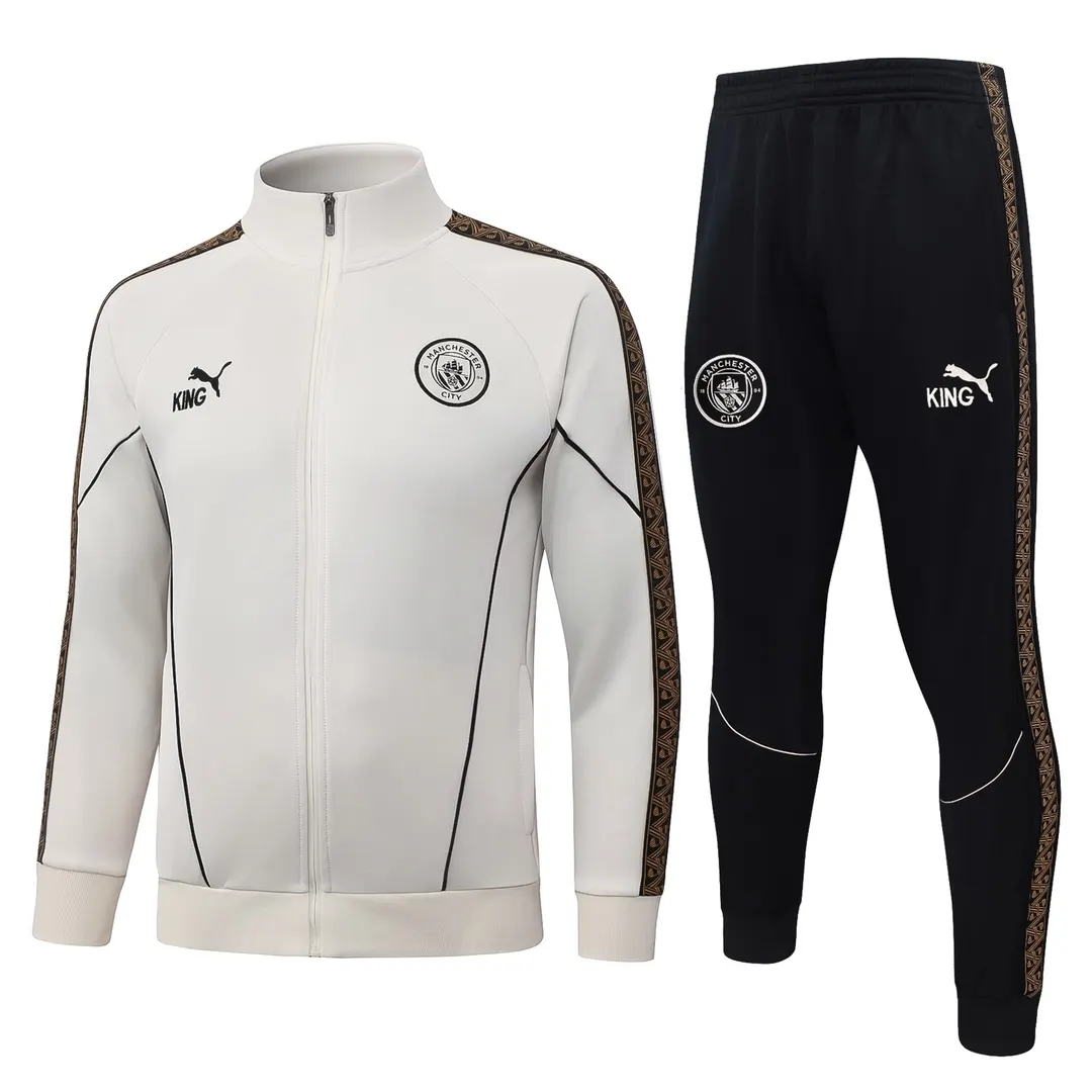 Conjunto Viagem Manchester City Bege 26/27