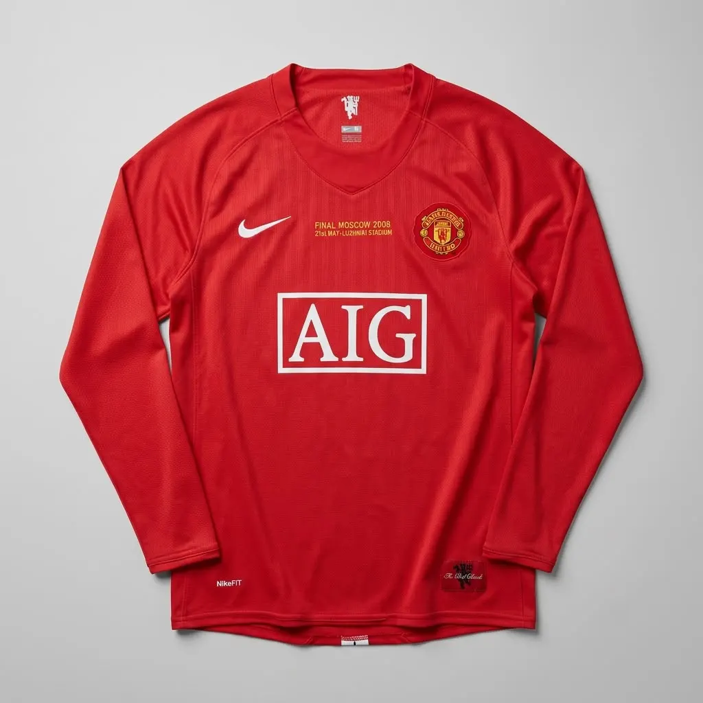 Manchester United Retro 2007 Manga Longa