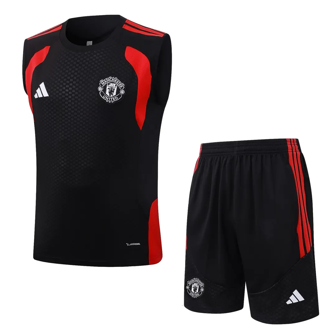 Kit Regata Manchester United Preto 26/27