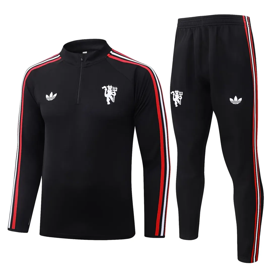 Conjunto Treino Manchester United Preto 26/27