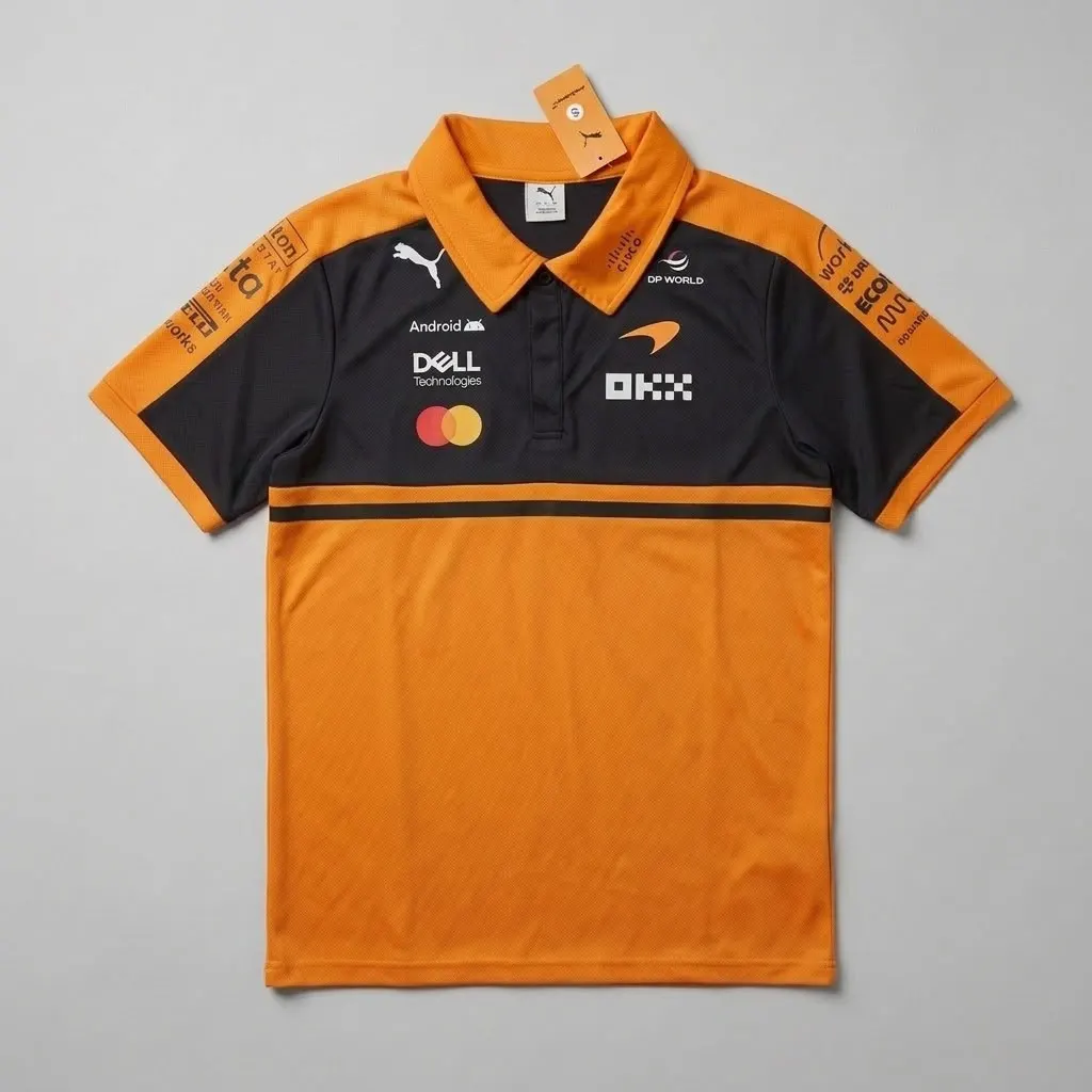 Camisa McLaren Laranja Polo